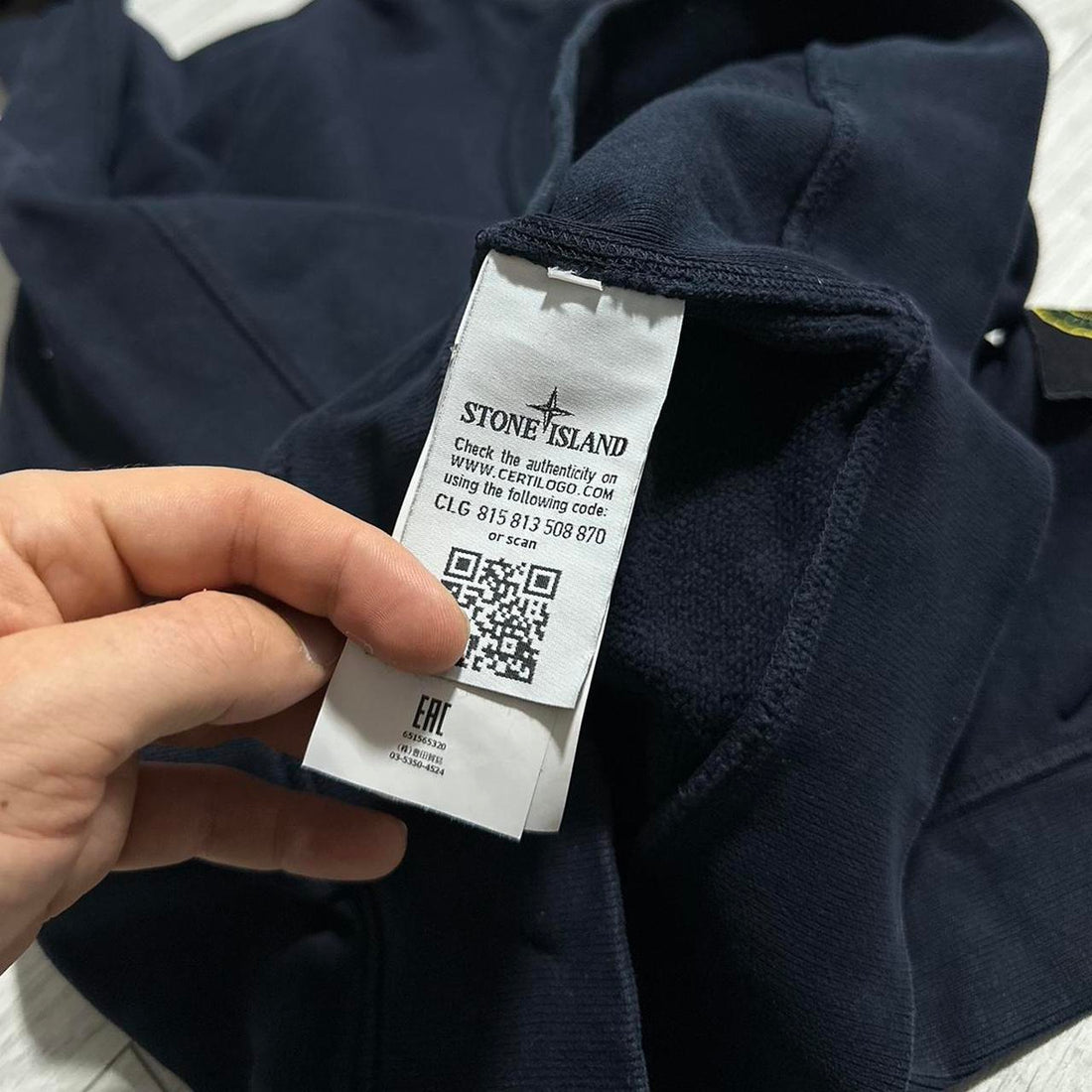Stone Island Navy Pullover Jumper