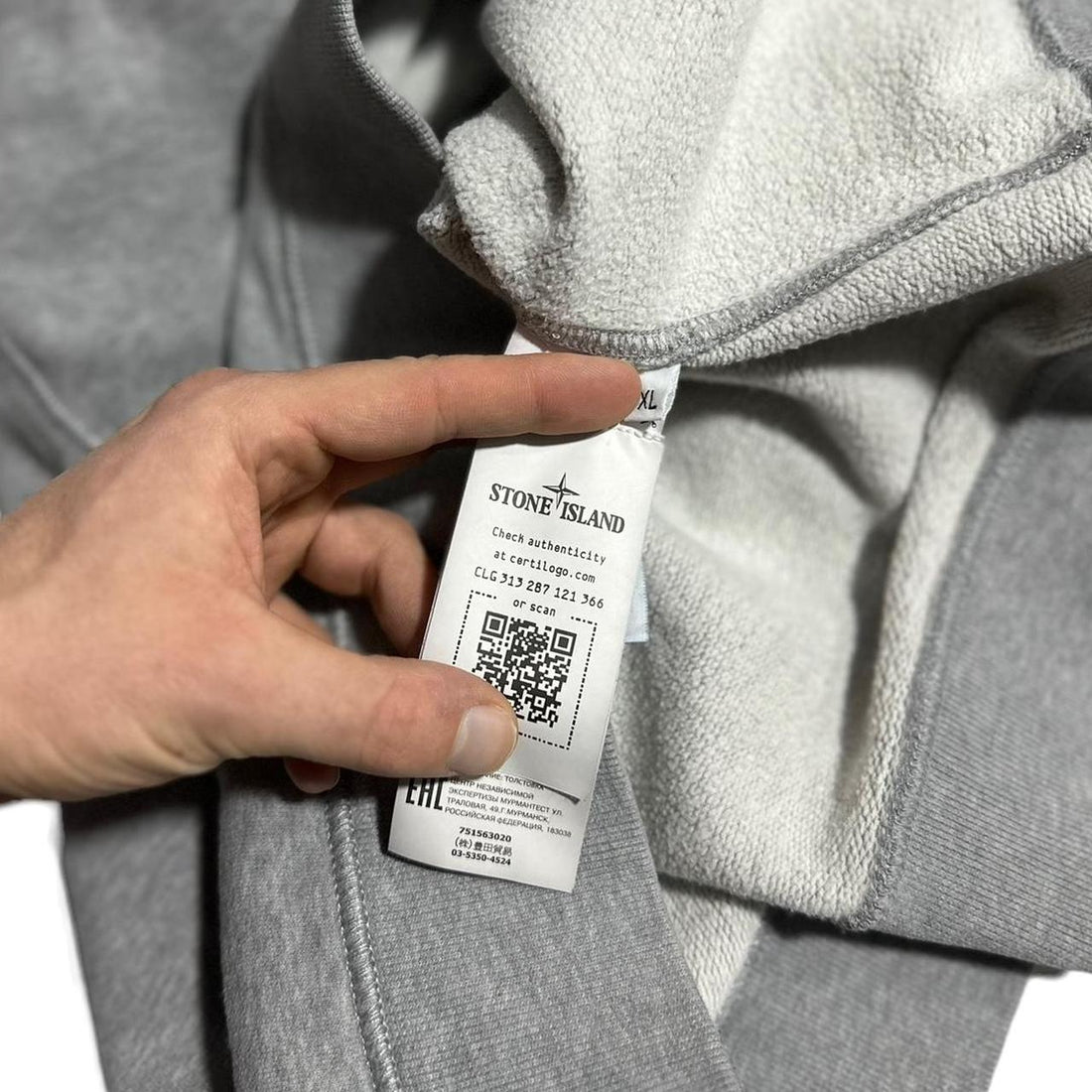 Stone Island Grey Pullover Crewneck