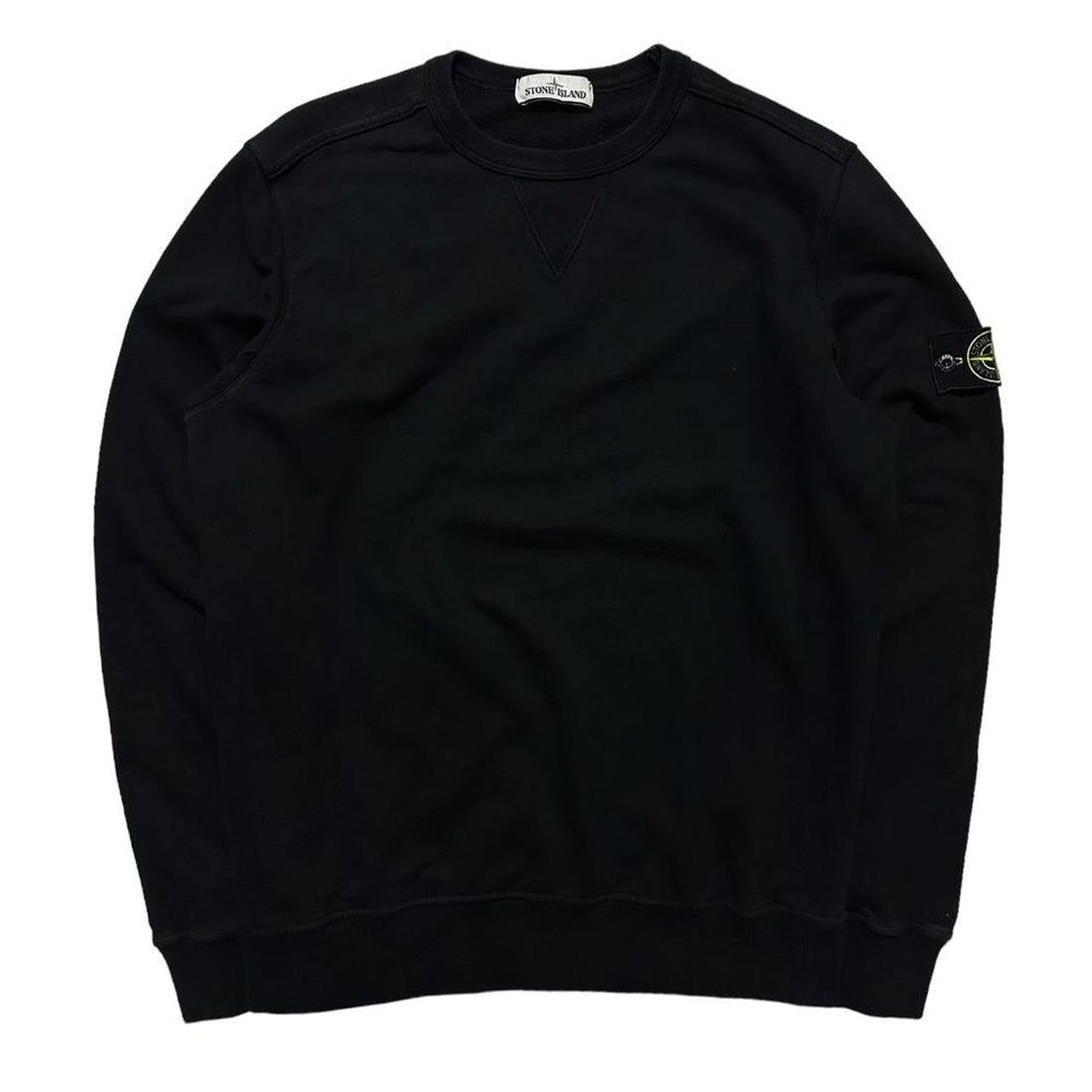 Stone Island Black Pullover Crewneck