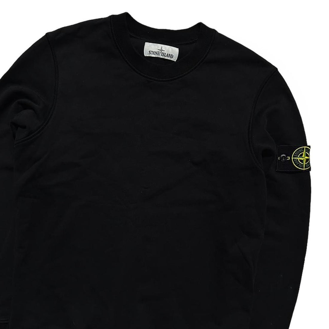 Stone Island Black Pullover Crewneck