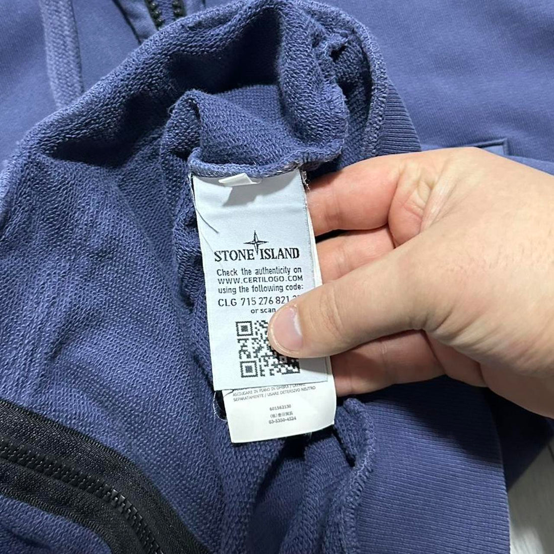 Stone Island Zip Up Hoodie
