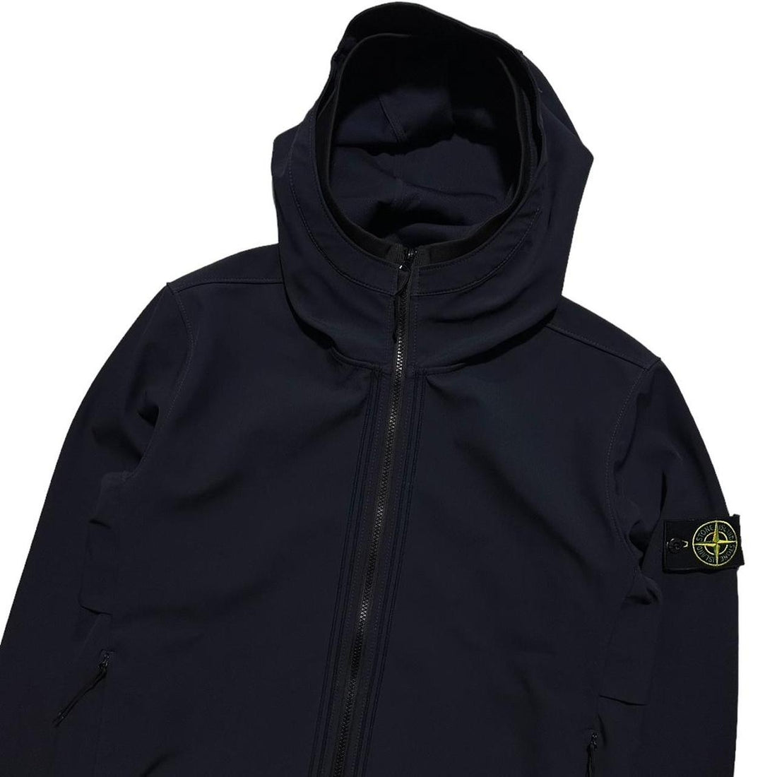 Stone Island Dark Blue E-dye Soft Shell-R Jacket