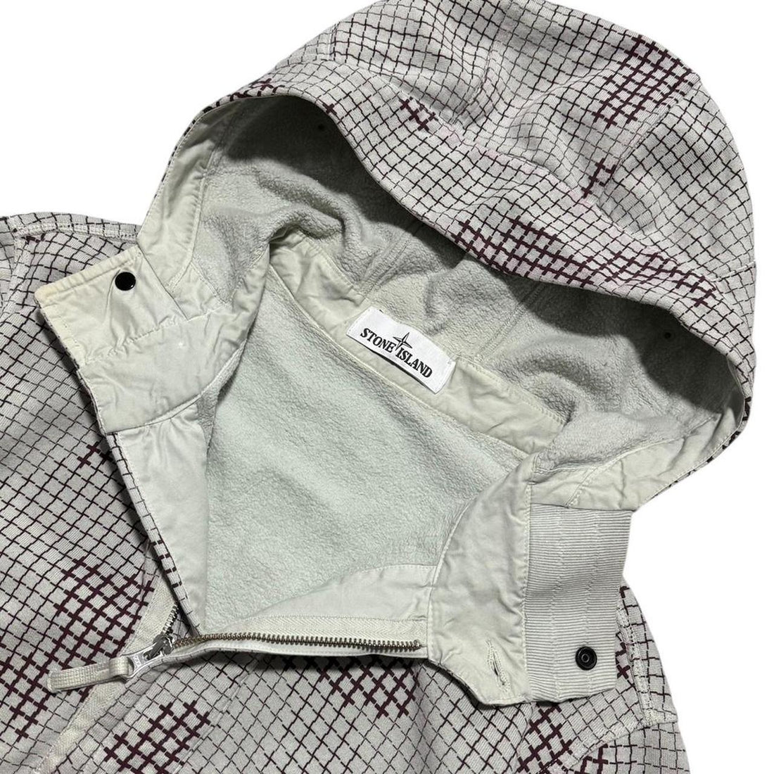 Stone Island Grid Camo Pullover Quarter Zip