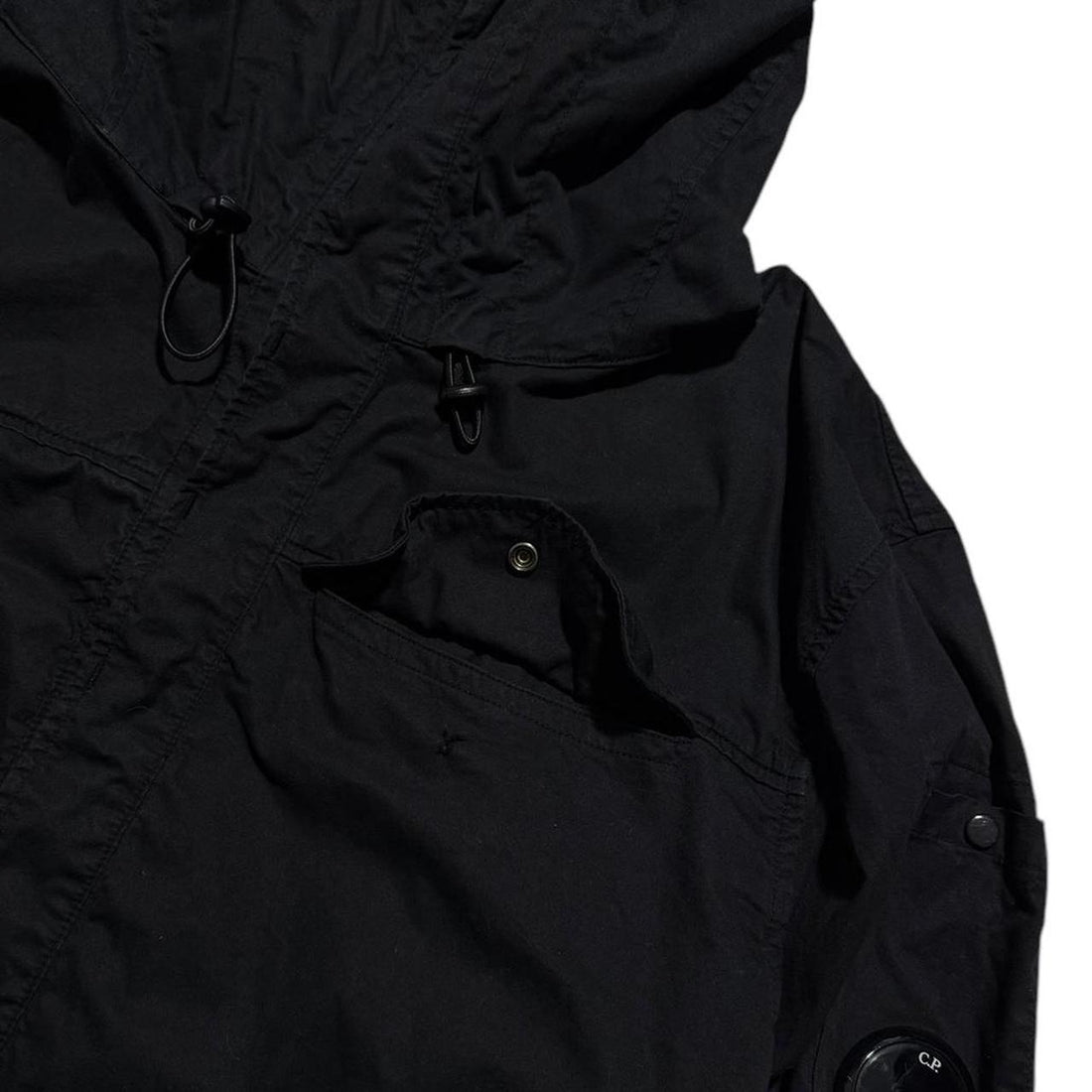 CP Company Black Canvas Pullover Jacket