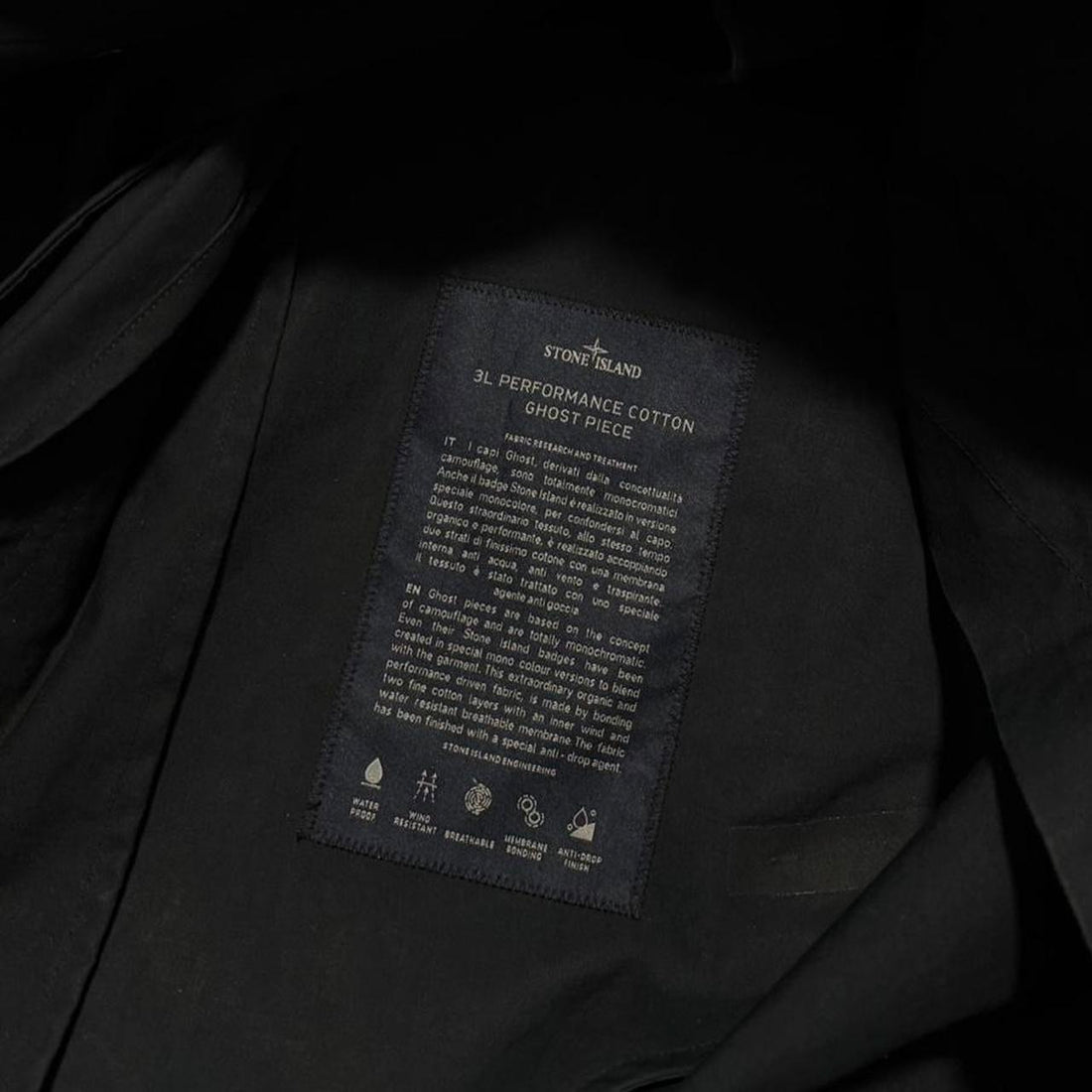 Stone Island Ghost Performance Cotton Trench Jacket