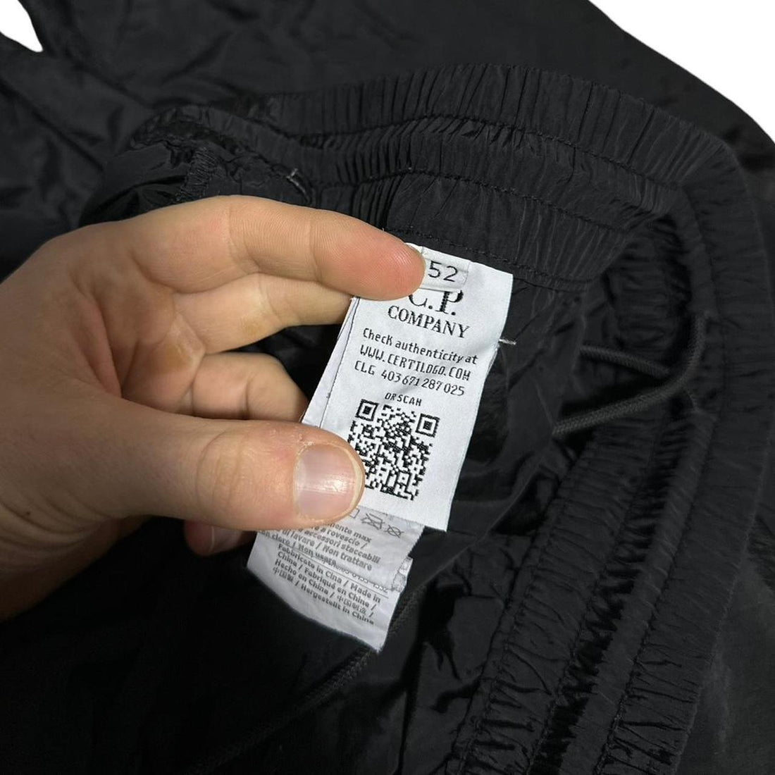 CP Company Black Nylon Bottoms