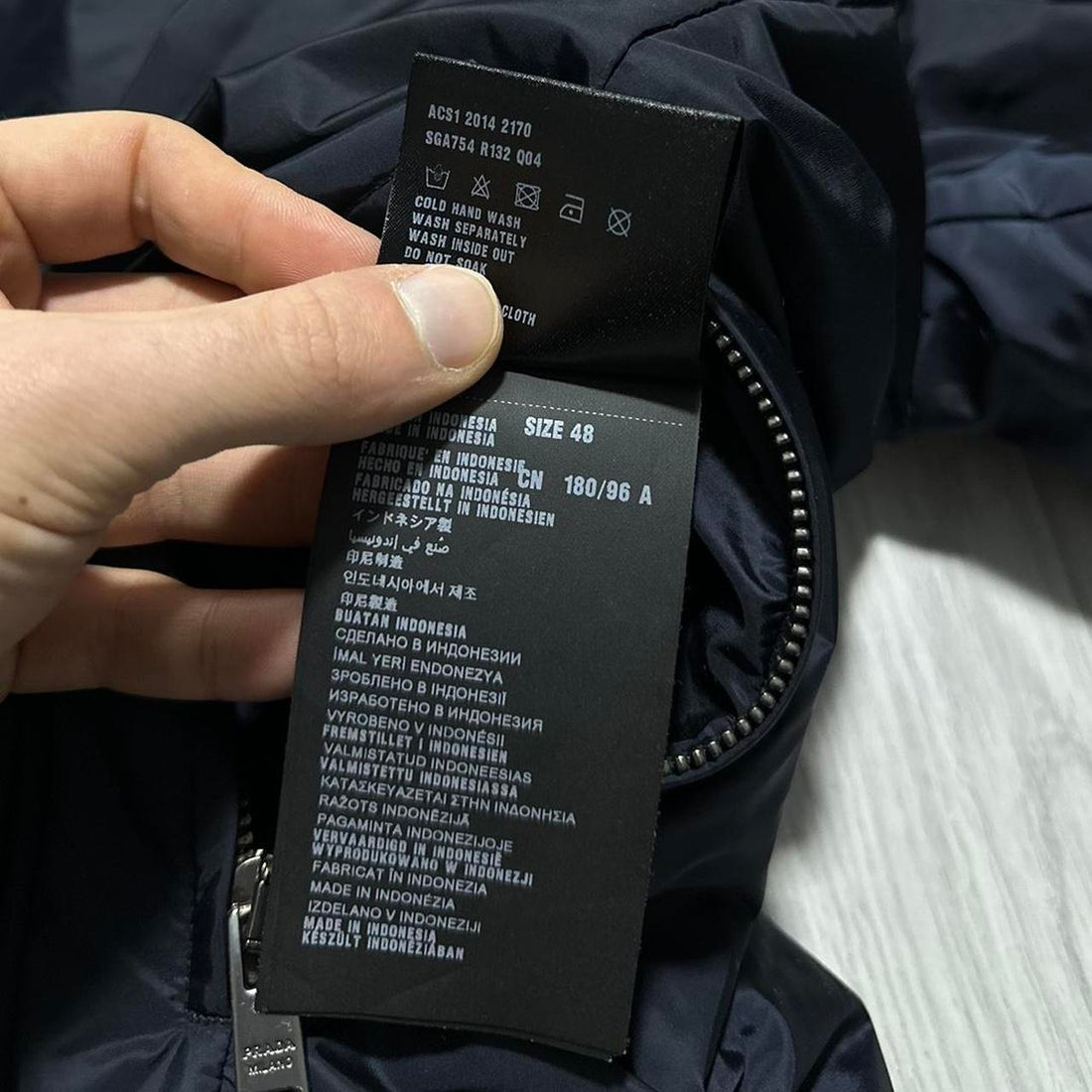 Prada Nylon Reversible Padded Down Jacket