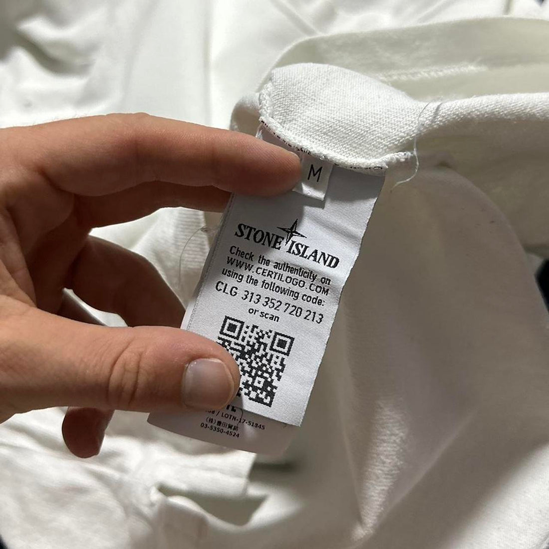 Stone Island White Pullover Jumper