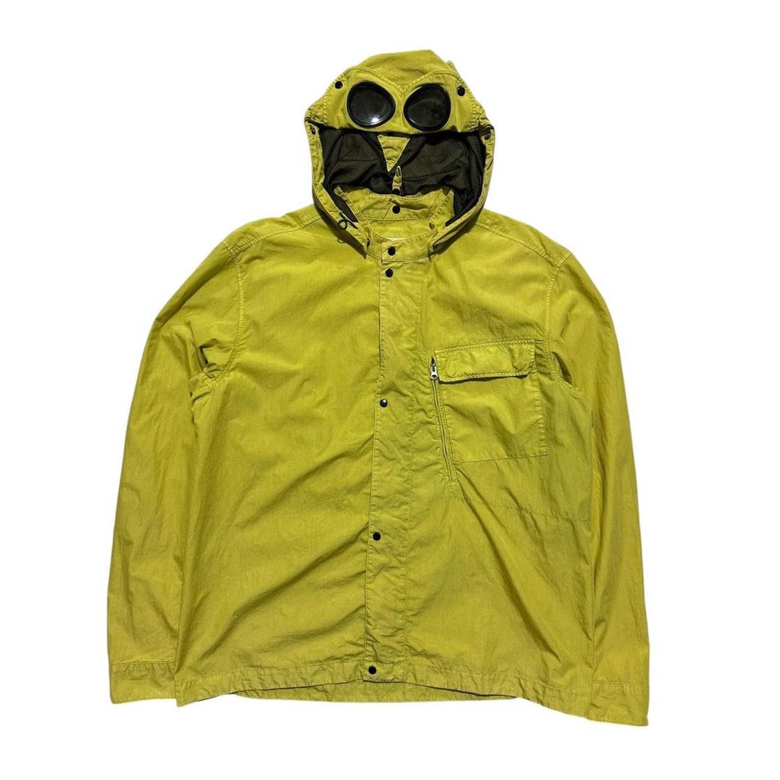 CP Company Yellow 50 Fili Canvas Goggle Jacket
