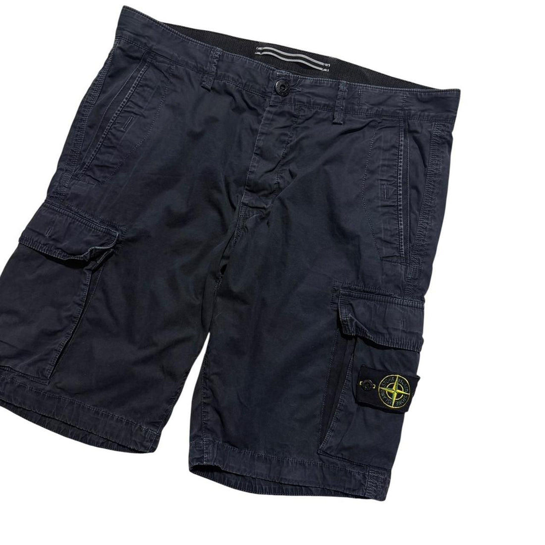 Stone Island Canvas Cargo Shorts