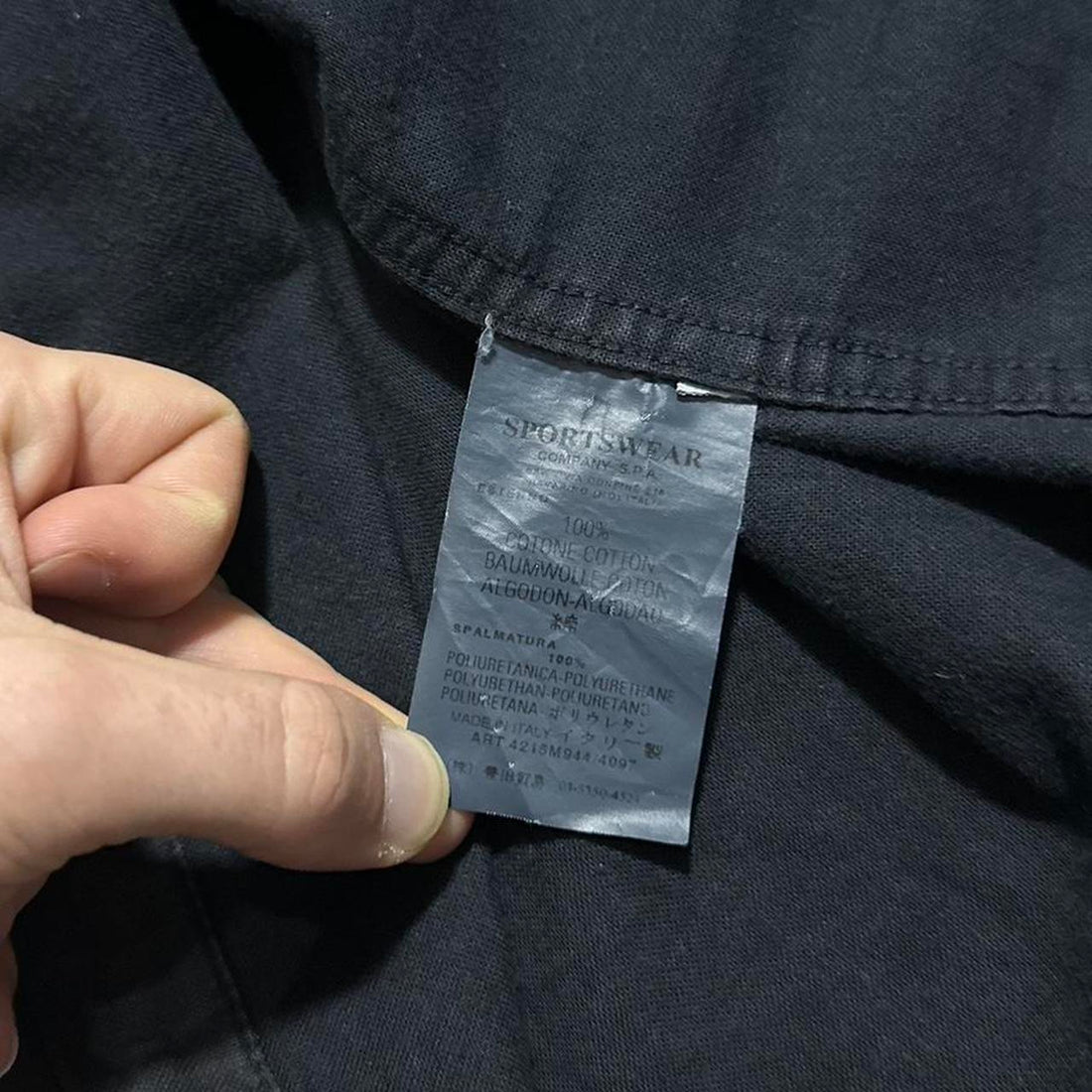 Stone Island Backprint Black Jacket