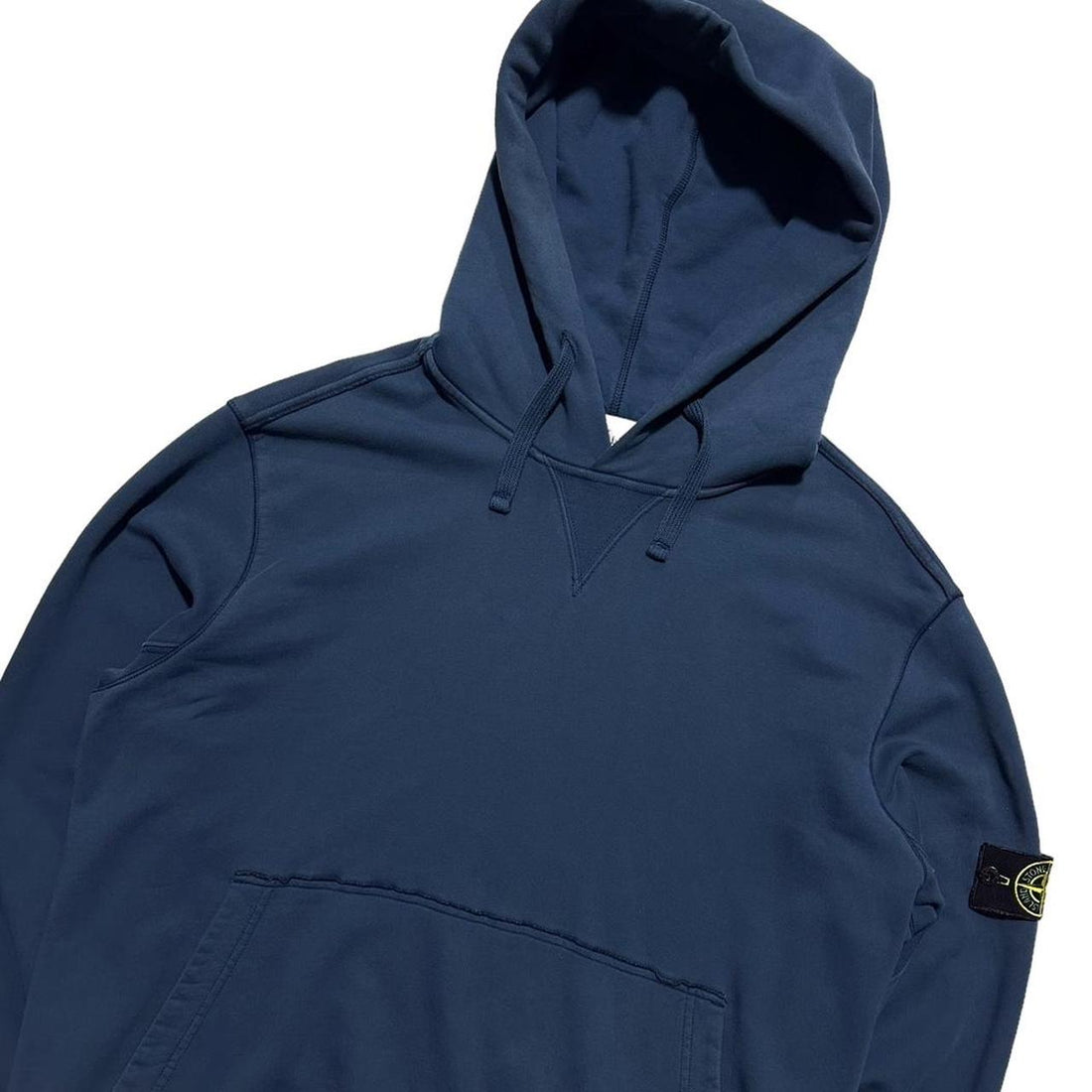 Stone Island Blue Pullover Hoodie