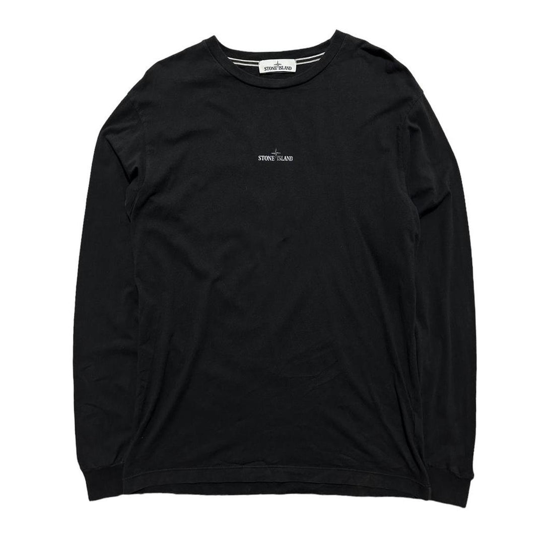 Stone Island Long Sleeve Black Top
