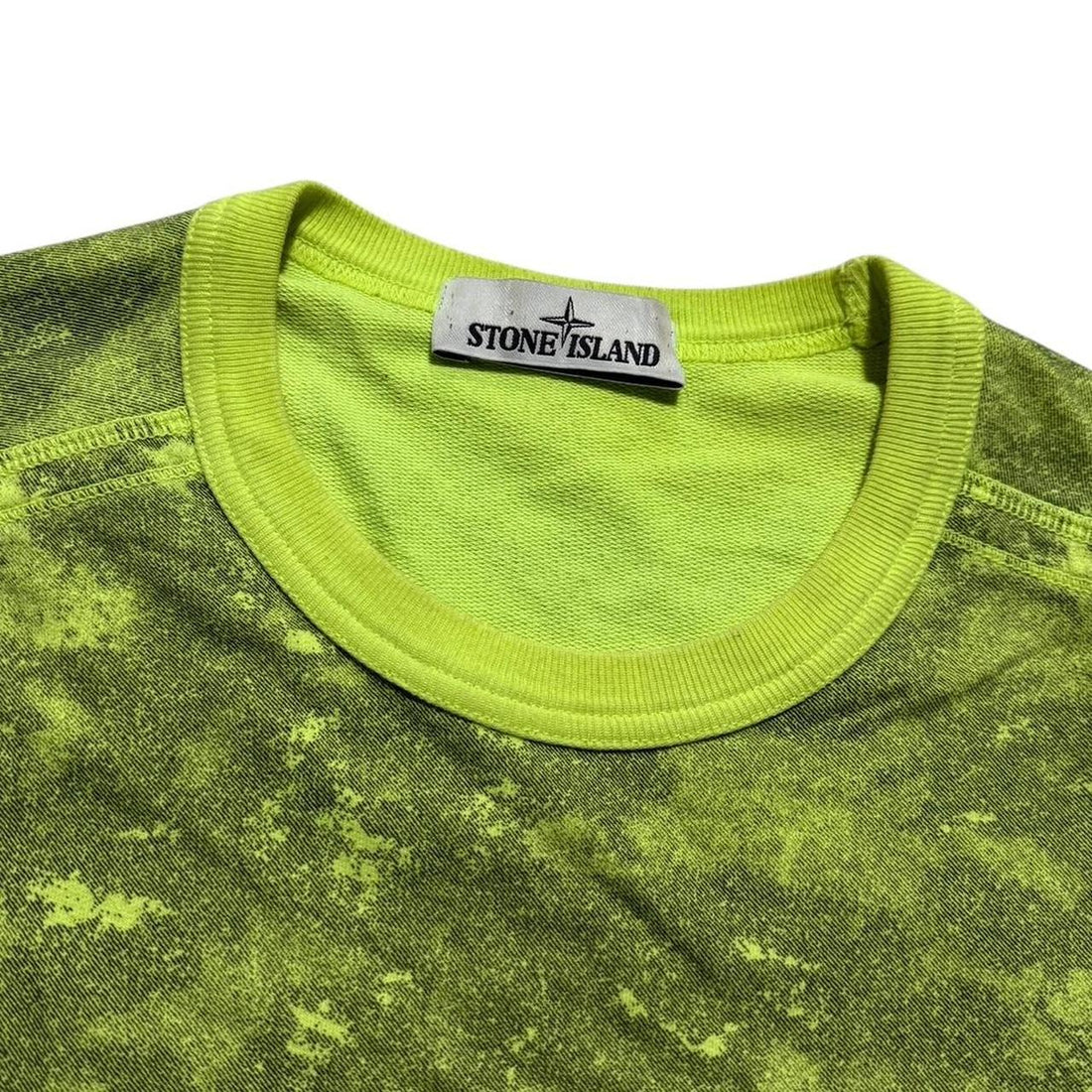 Stone Island Neon Camo Pullover Crewneck
