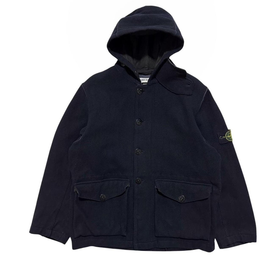 Stone Island Wool Montgomery Duffle Jacket