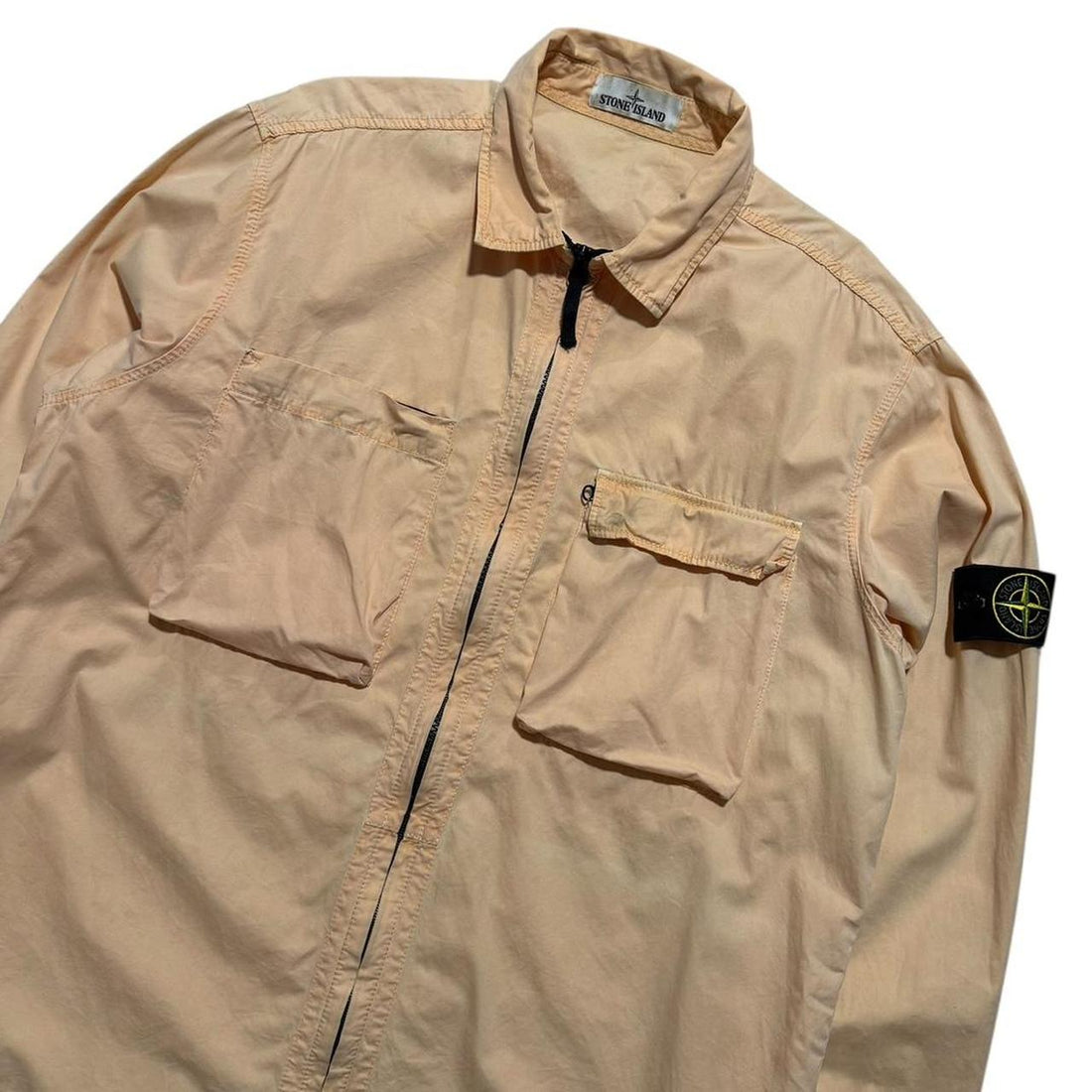 Stone Island Peach Canvas Overshirt