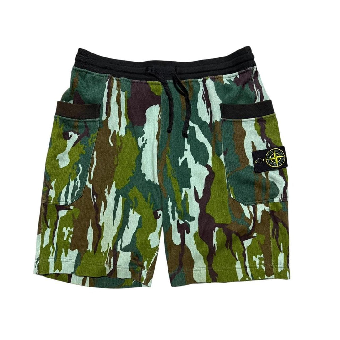 Stone Island Flowing Camo Cotton Shorts