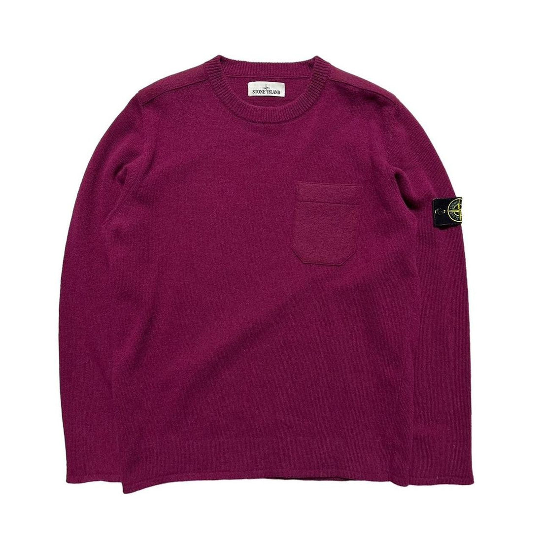 Stone Island Purple Knit Crewneck