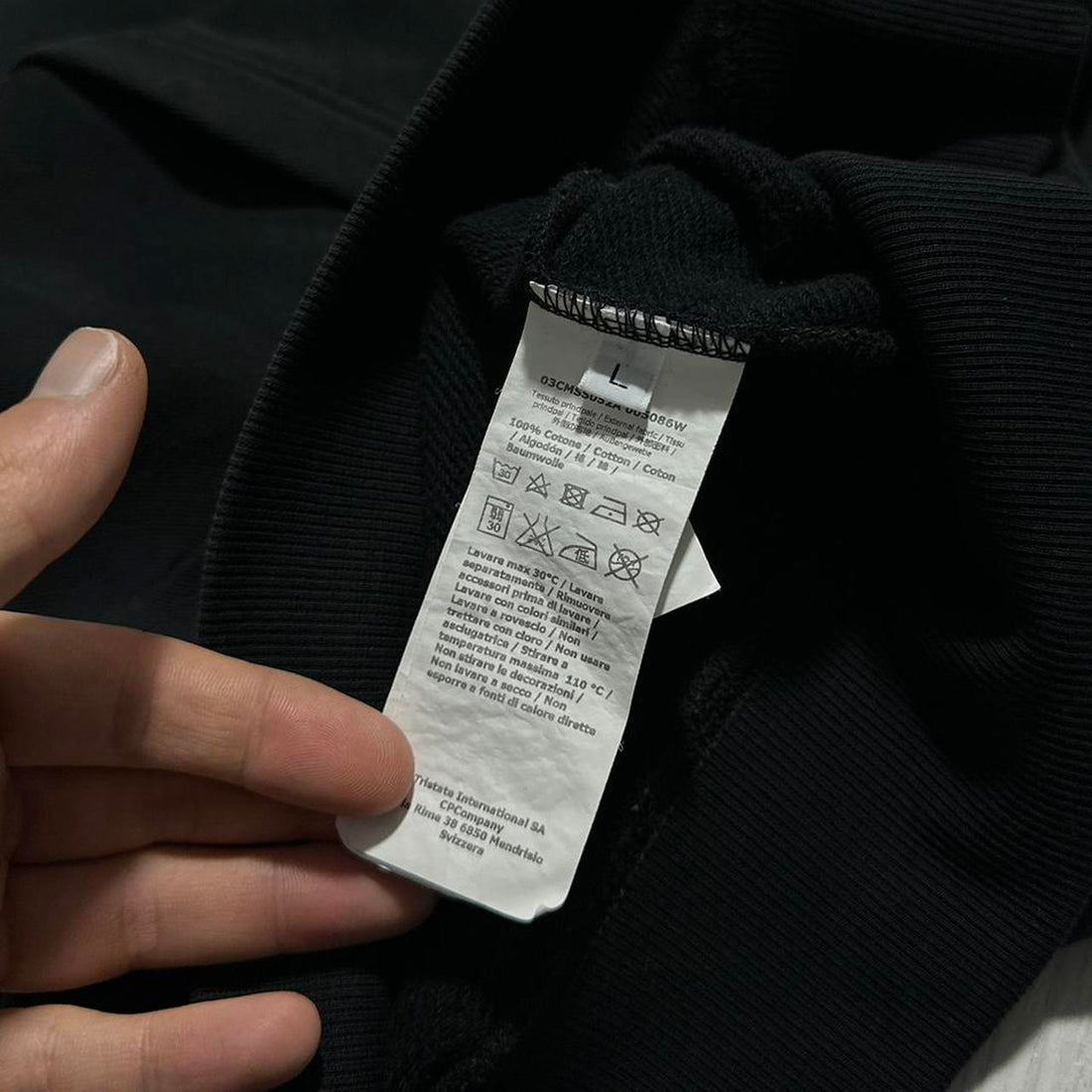 CP Company Black Full Zip Goggle Hoodie