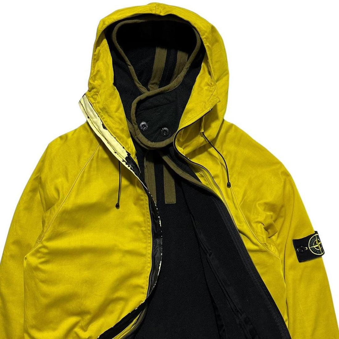 Stone Island 2007 Raso Gommato Yellow Jacket
