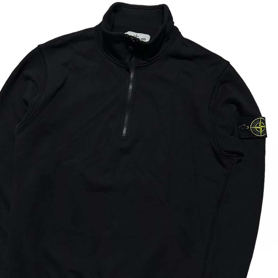 Stone Island Black Quarter Zip Pullover