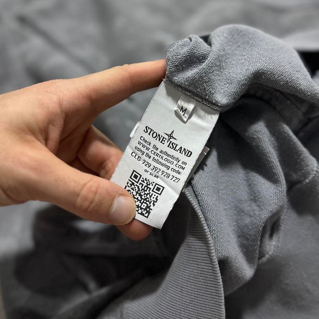 Stone Island Grey Camo Pullover Crewneck