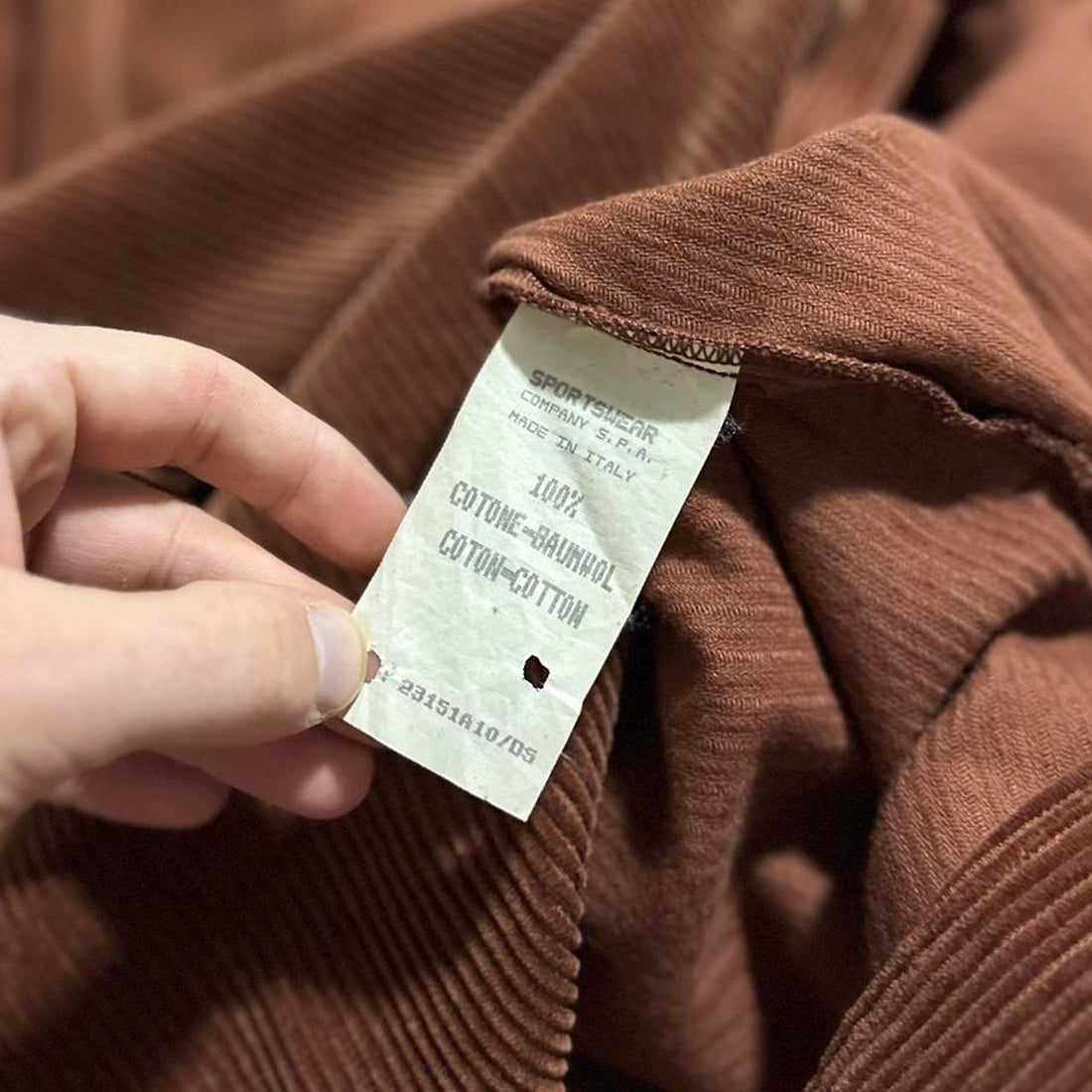 Stone Island Rust Heavy Corduroy Shirt