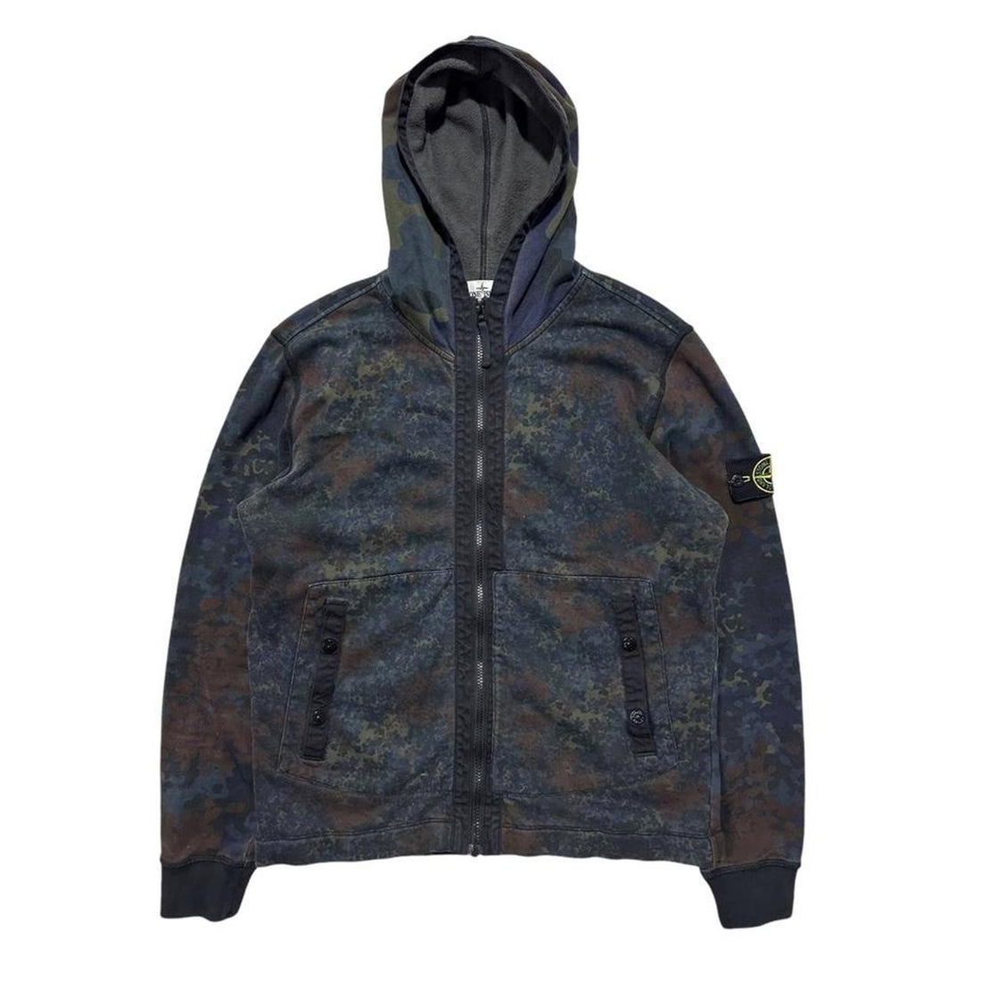 Stone Island Camo Pattern Hoodie