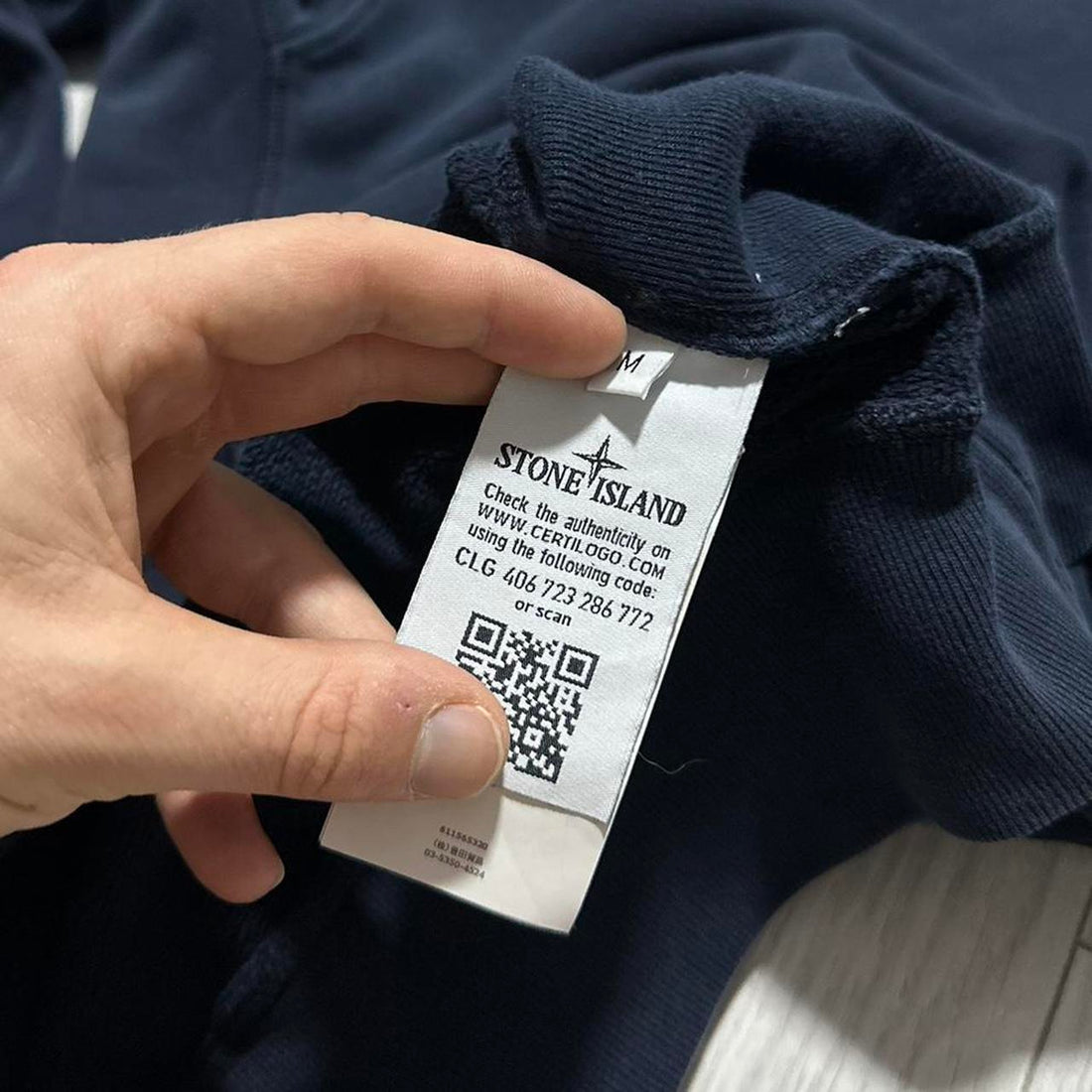 Stone Island Navy Pullover Crewneck