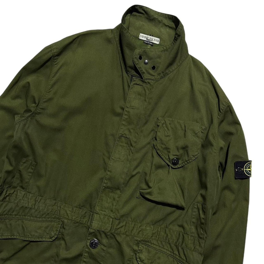 Stone Island Raso Gommato Cotton Jacket