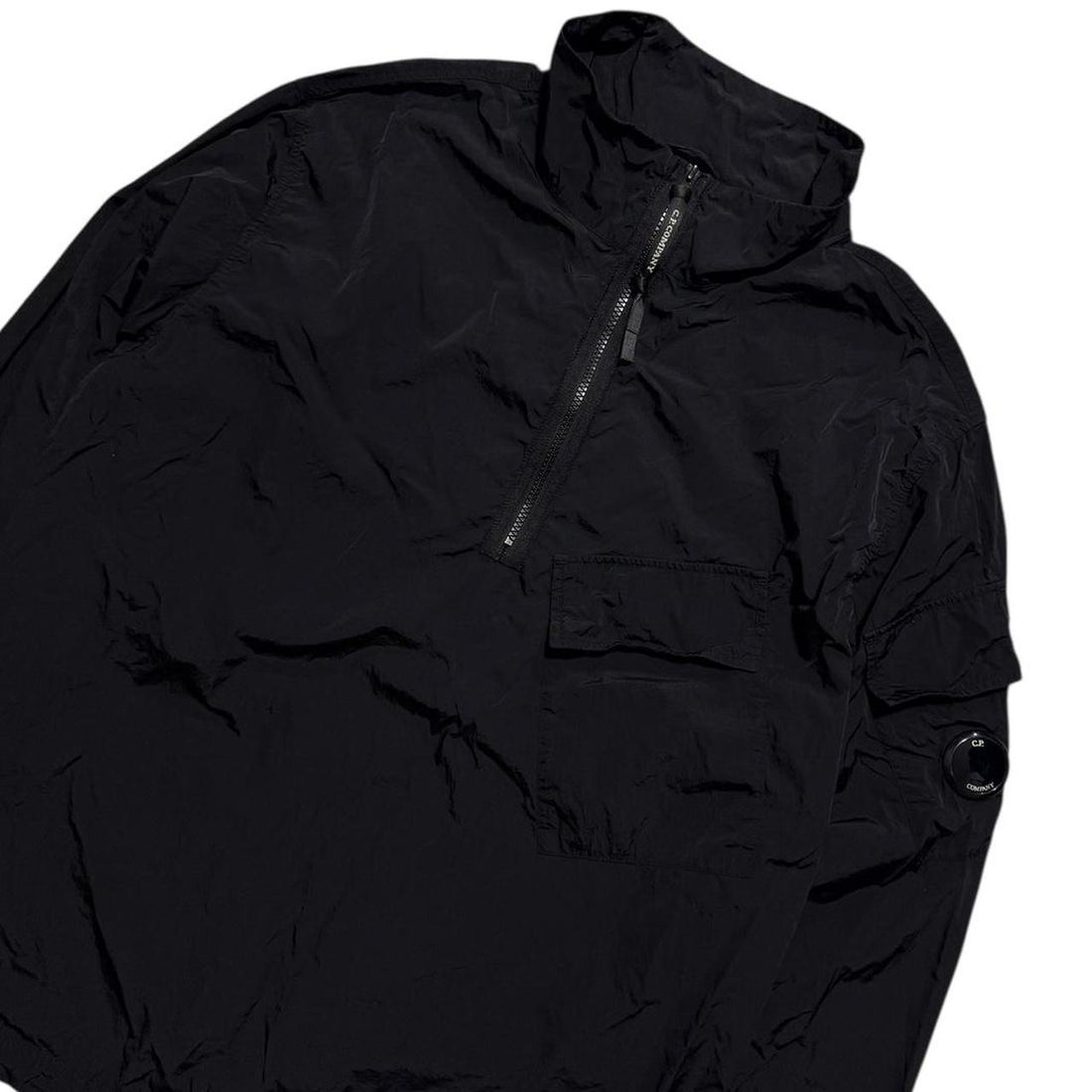 CP Company Black Nylon Pullover Jacket