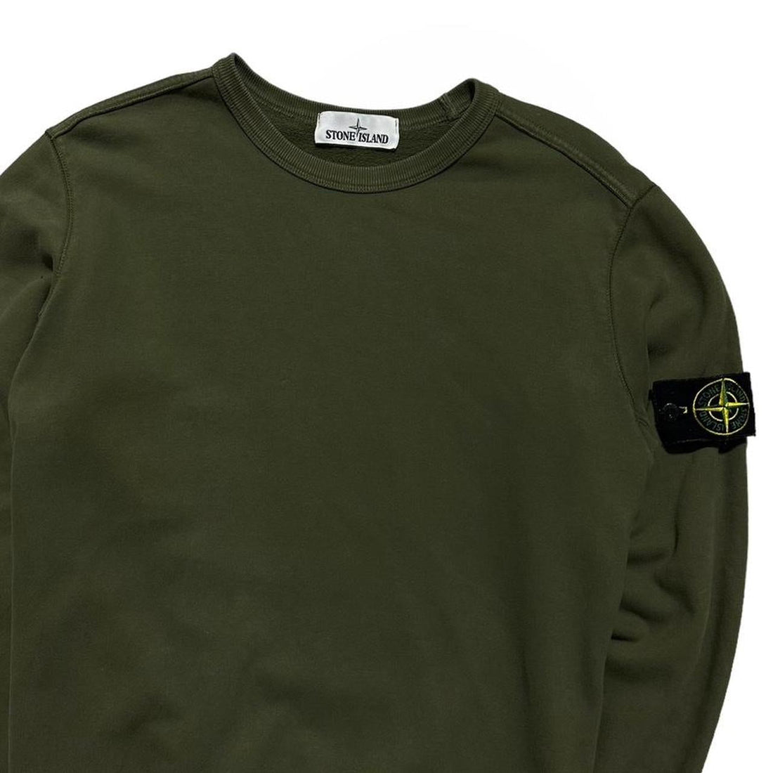 Stone Island Green Pullover Crewneck