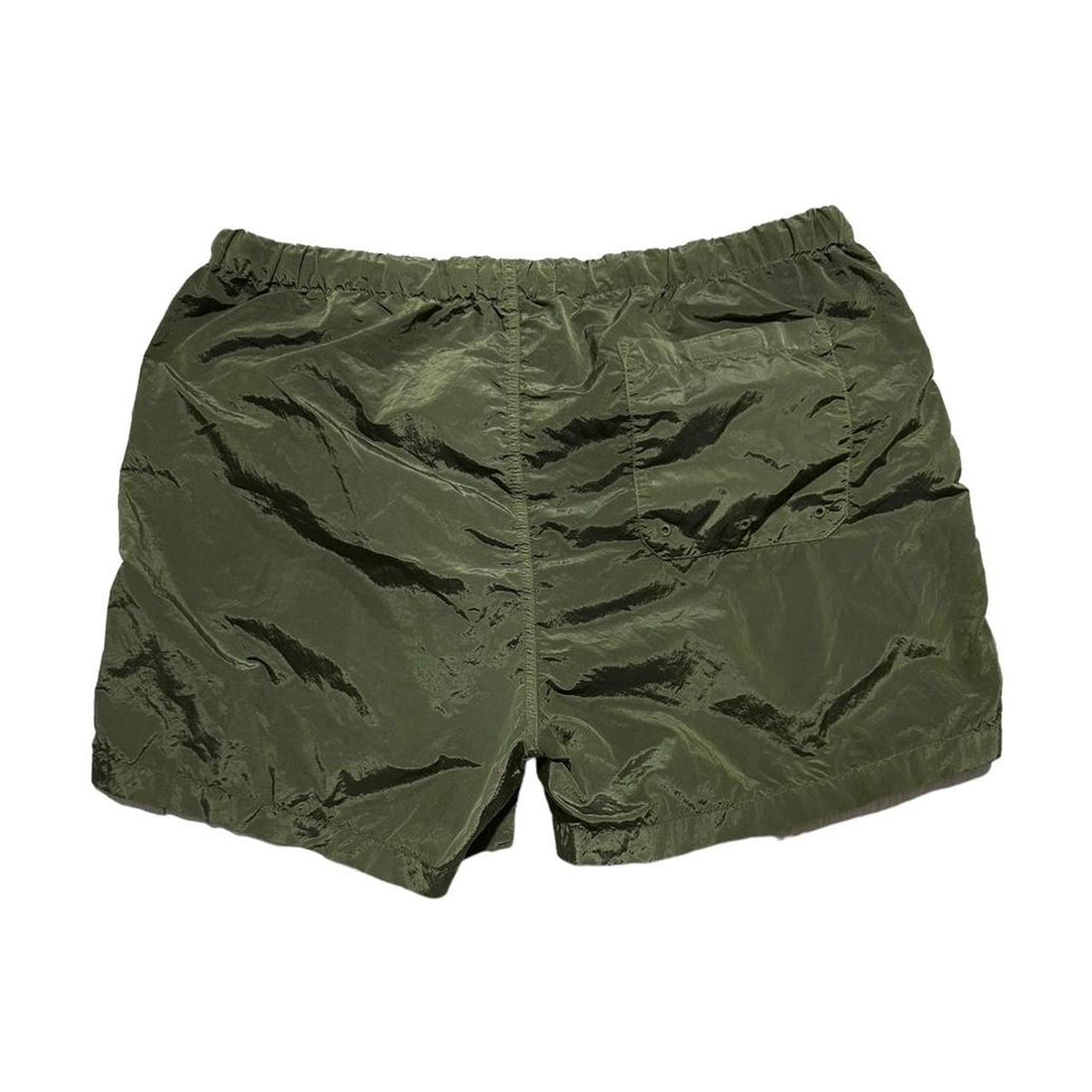 Stone Island Green Nylon Swim Trunks