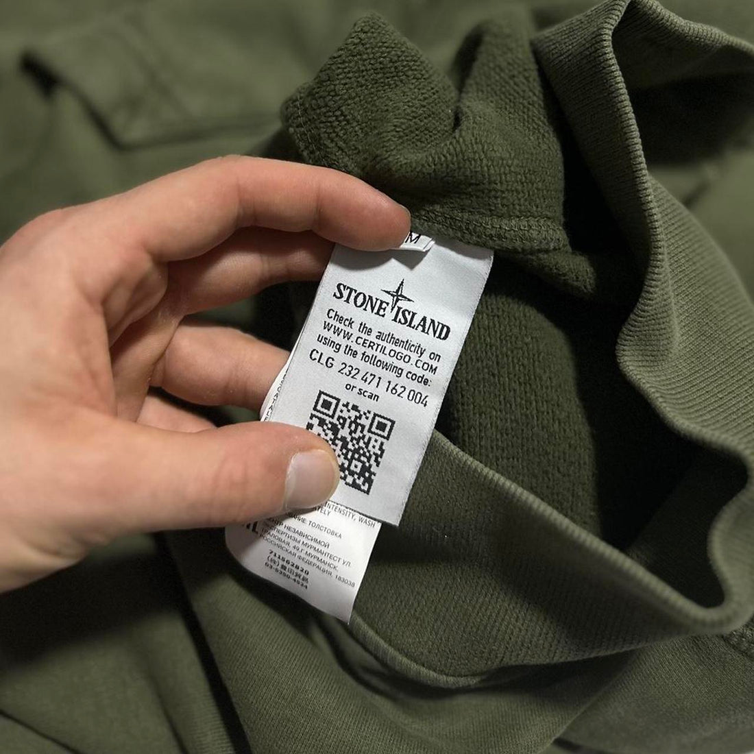 Stone Island Green Pullover Hoodie