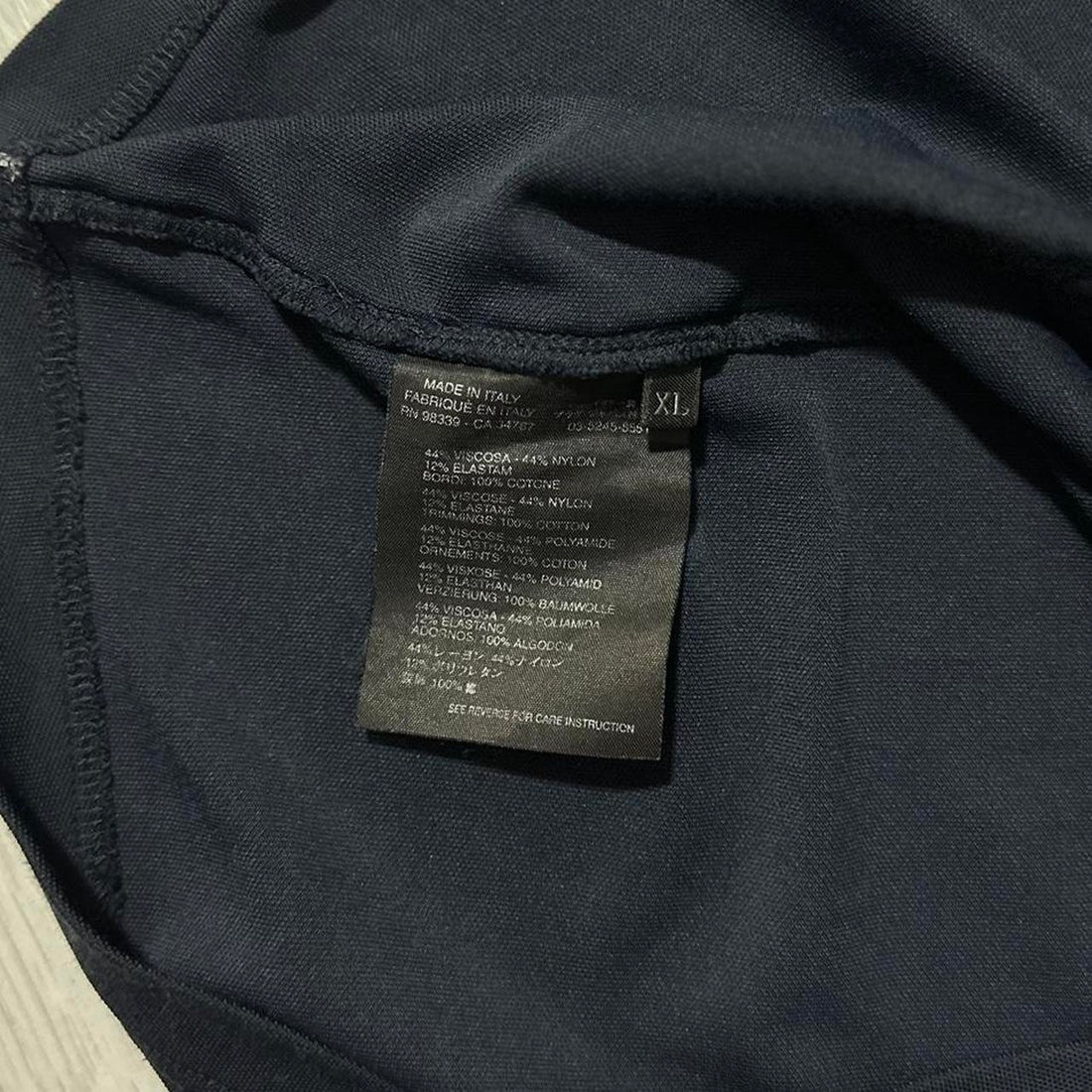 Prada Dark Blue Panel Vent T-Shirt