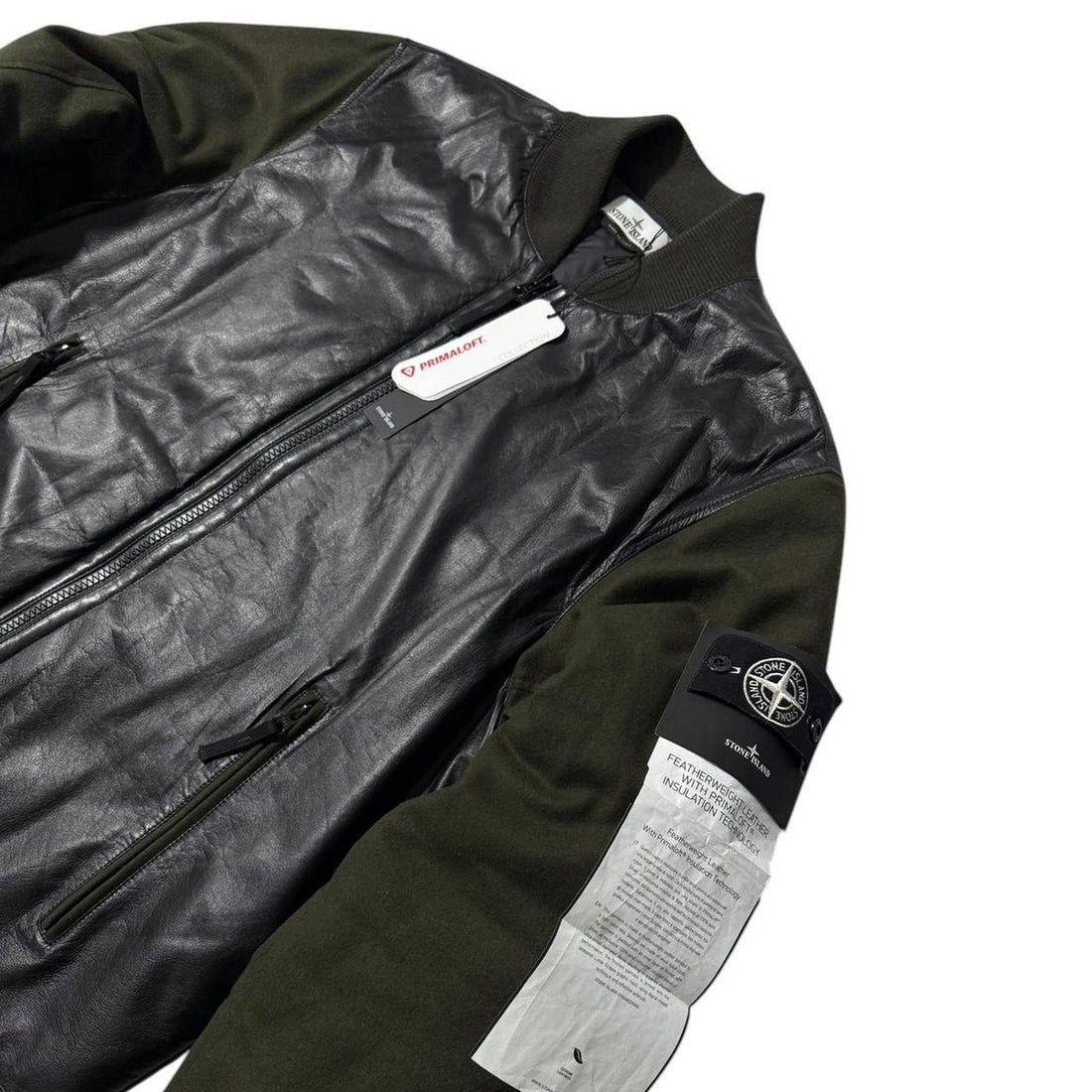 Stone Island Featherweight Leather Moon Jacket