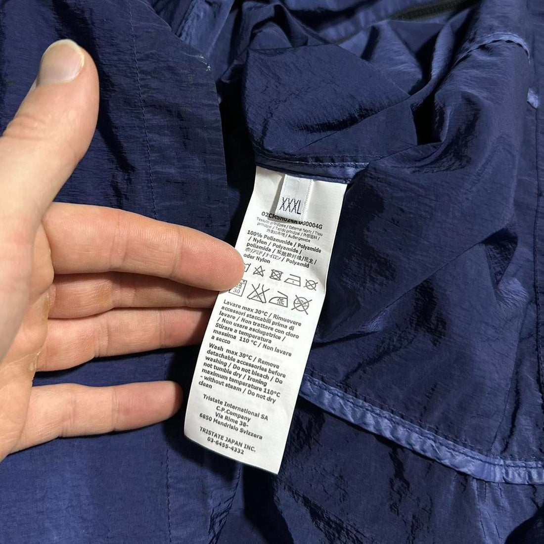 CP Company Blue Nylon Overshirt