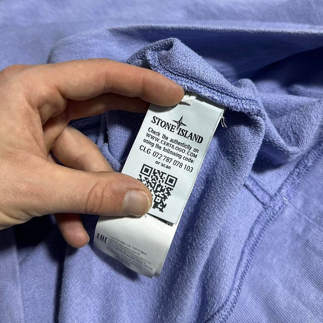 Stone Island Blue Pullover Crewneck