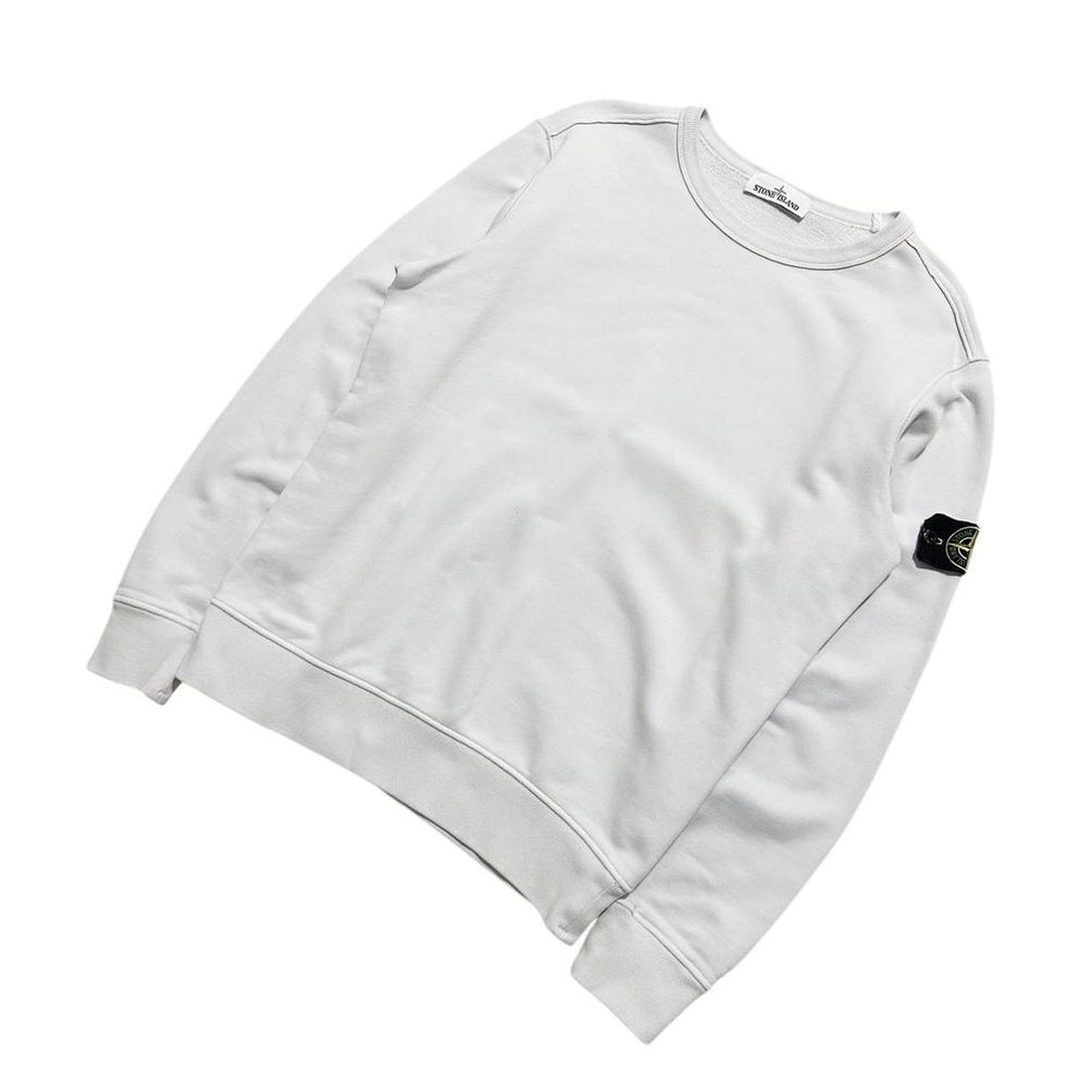 Stone Island White Pullover Crewneck