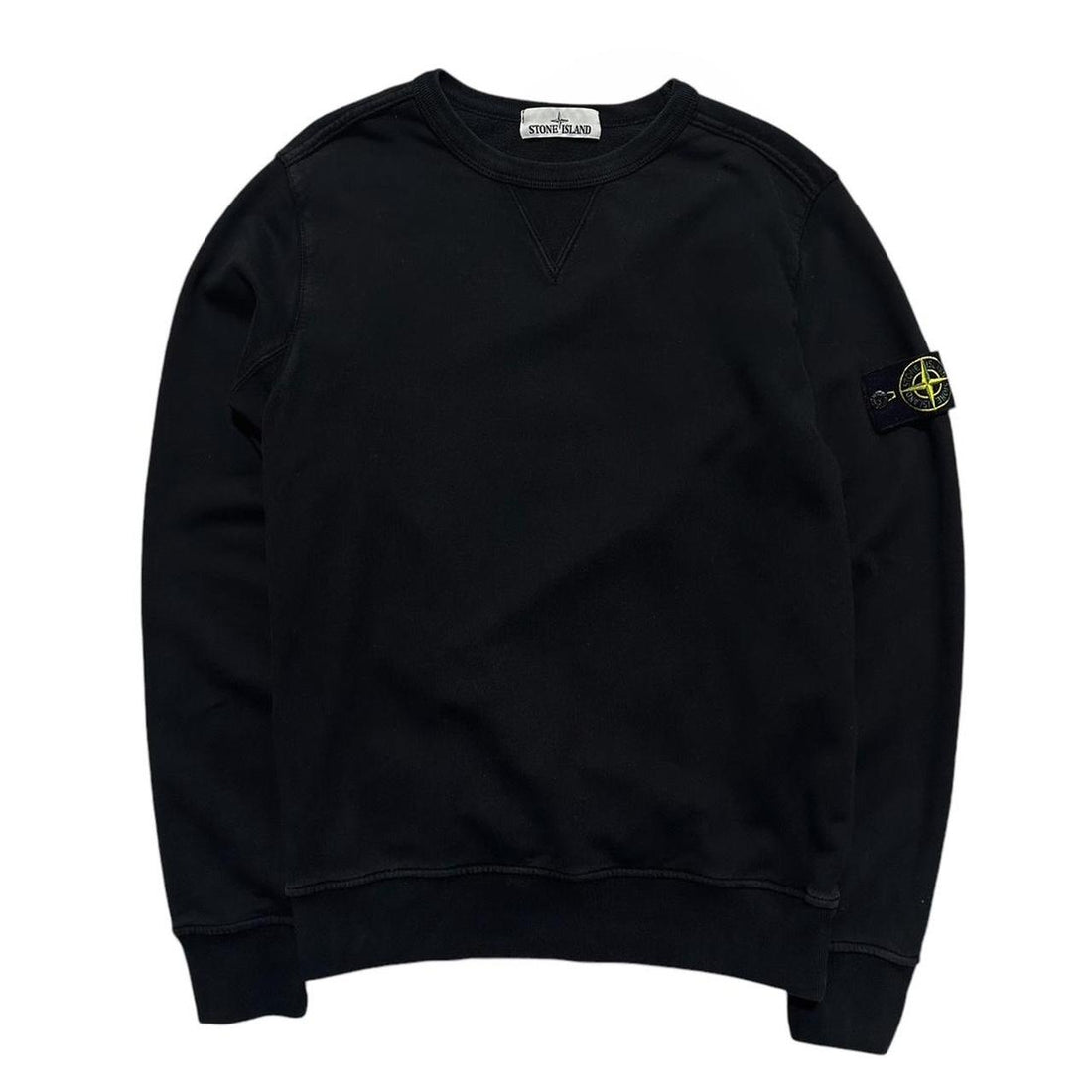 Stone Island Black Pullover Crewneck
