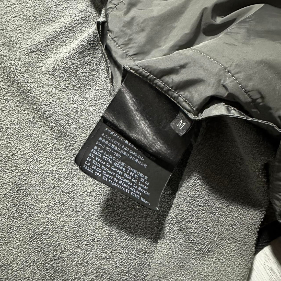 Prada Hybrid Nylon Zip Up