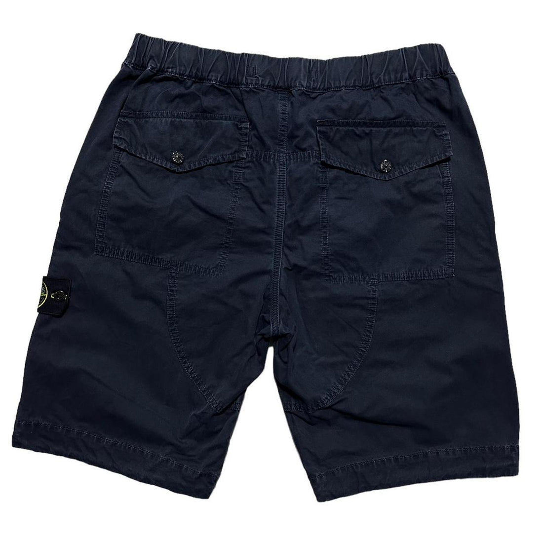 Stone Island Dark Blue Canvas Shorts