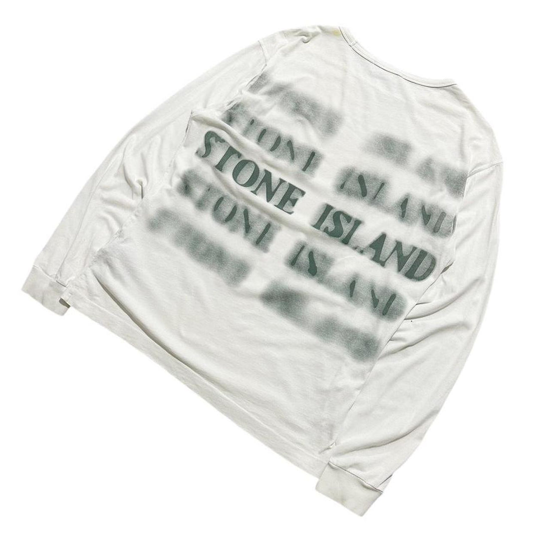Stone Island Long Sleeve Blur Logo Top