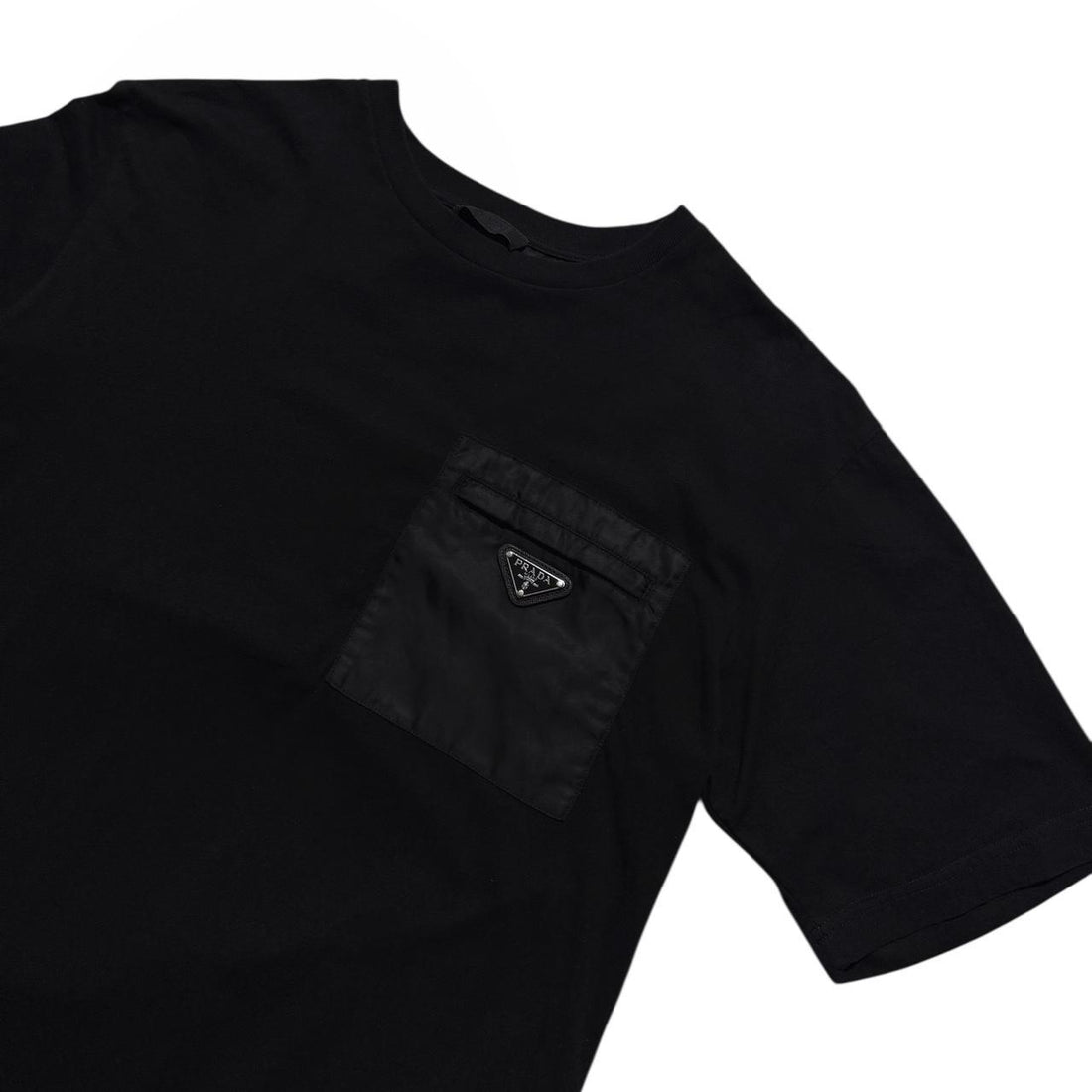 Prada Re Nylon Black Pocket T-Shirt
