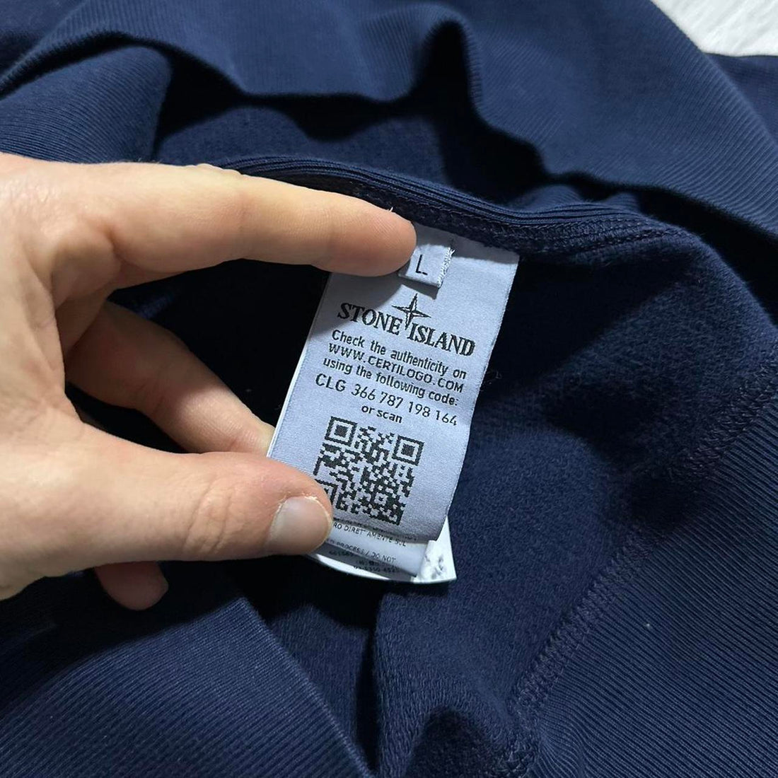 Stone Island Dark Blue Pullover Crewneck