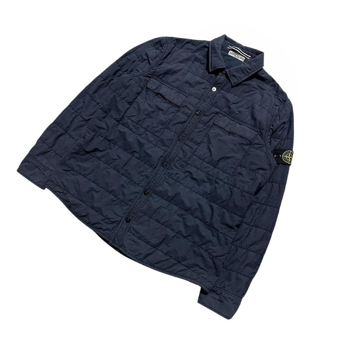 Stone Island Navy Padded Overshirt
