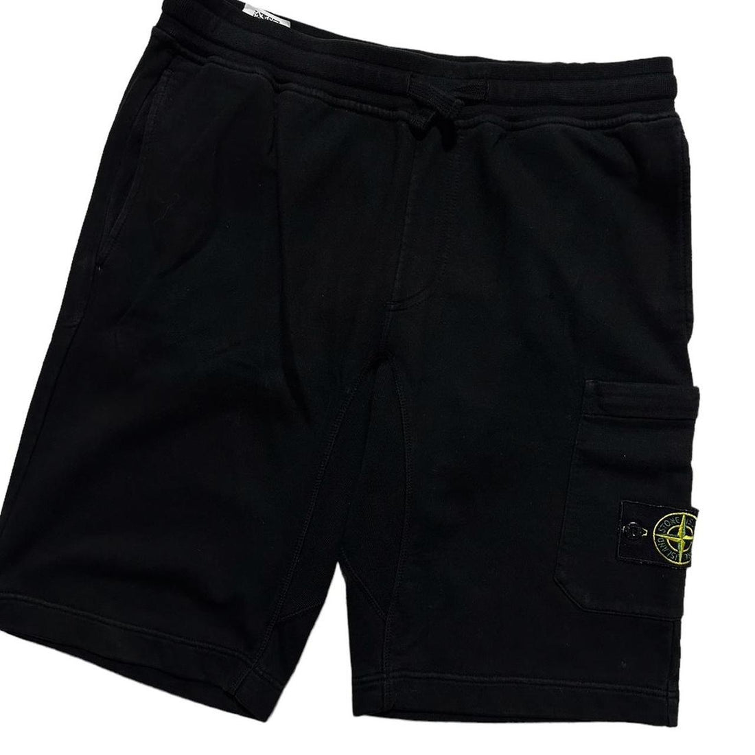 Stone Island Black Cotton Shorts