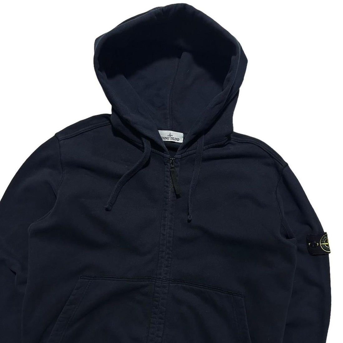 Stone Island Navy Full Zip Hoodie