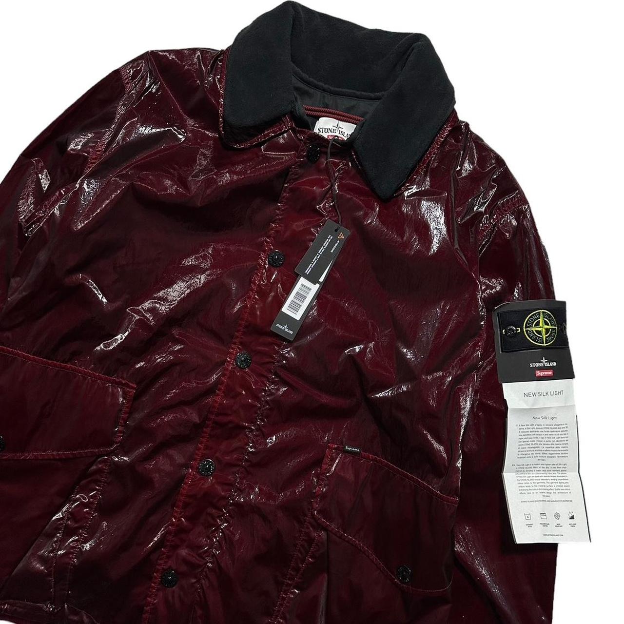 Supreme STONE  SILK JACKET Mサイズ Supreme Stone Island New Glazed Silk Jacket – TobyTides