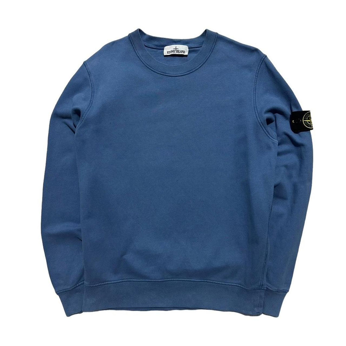 Stone Island Blue Pullover Crewneck